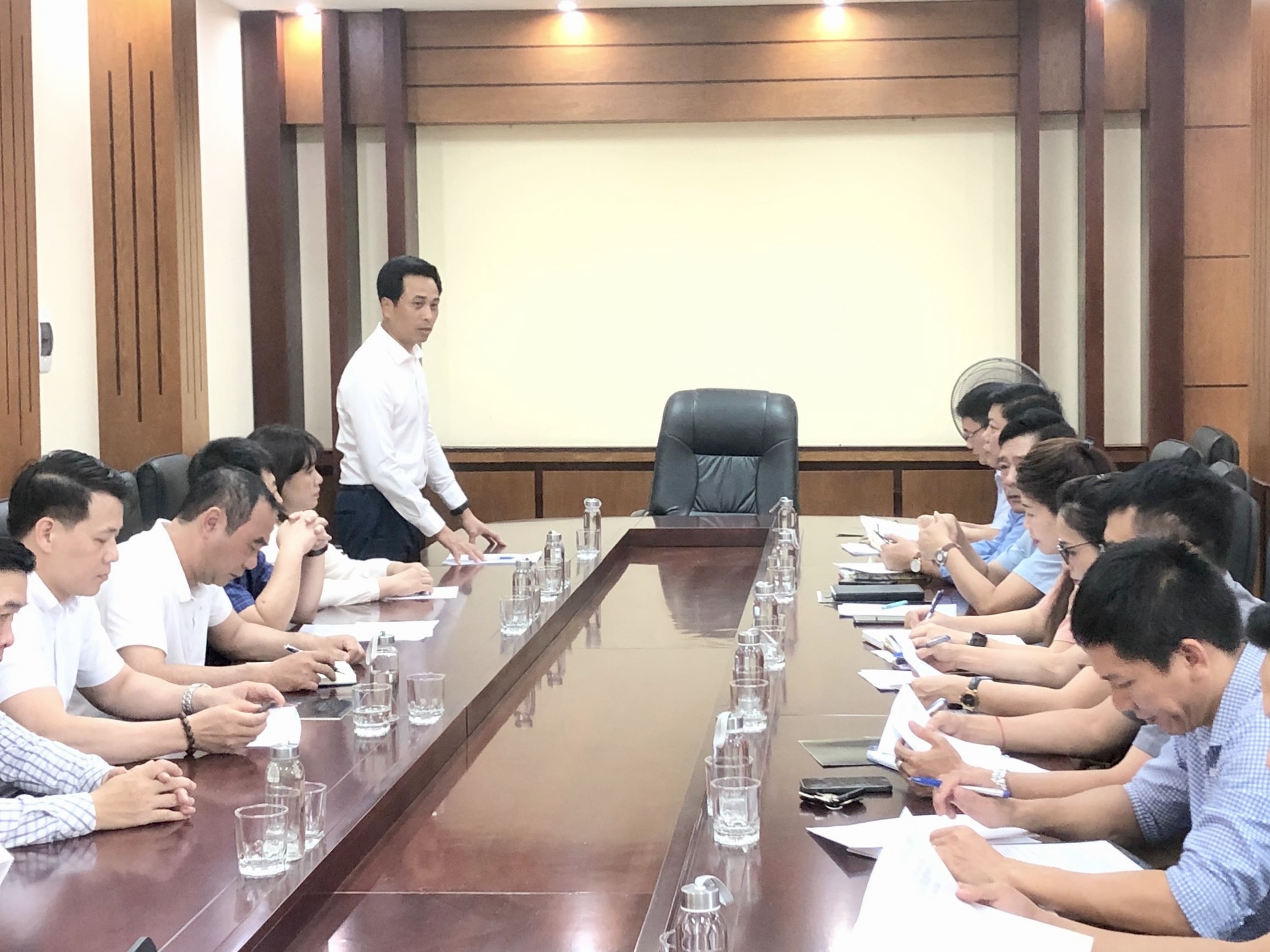 Ông Nguyễn Ánh Dương – Giám đốc HPA phát biểu tại buổi làm việc (Ảnh HPA)